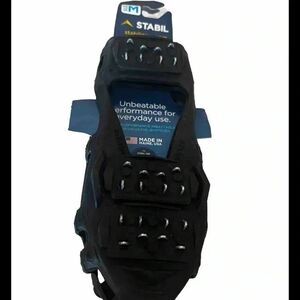 Stabilicers Lite Medium Snow Ice Traction (Black) Men 7.5-10 Women‎ 8.5-12